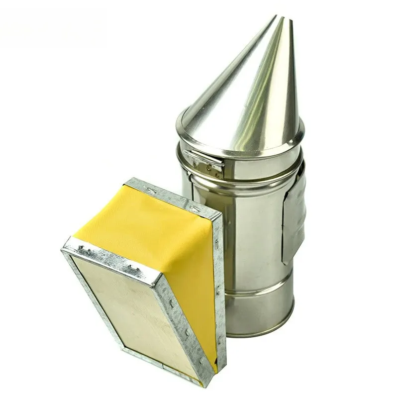 Stainless steel beekeeping smoker